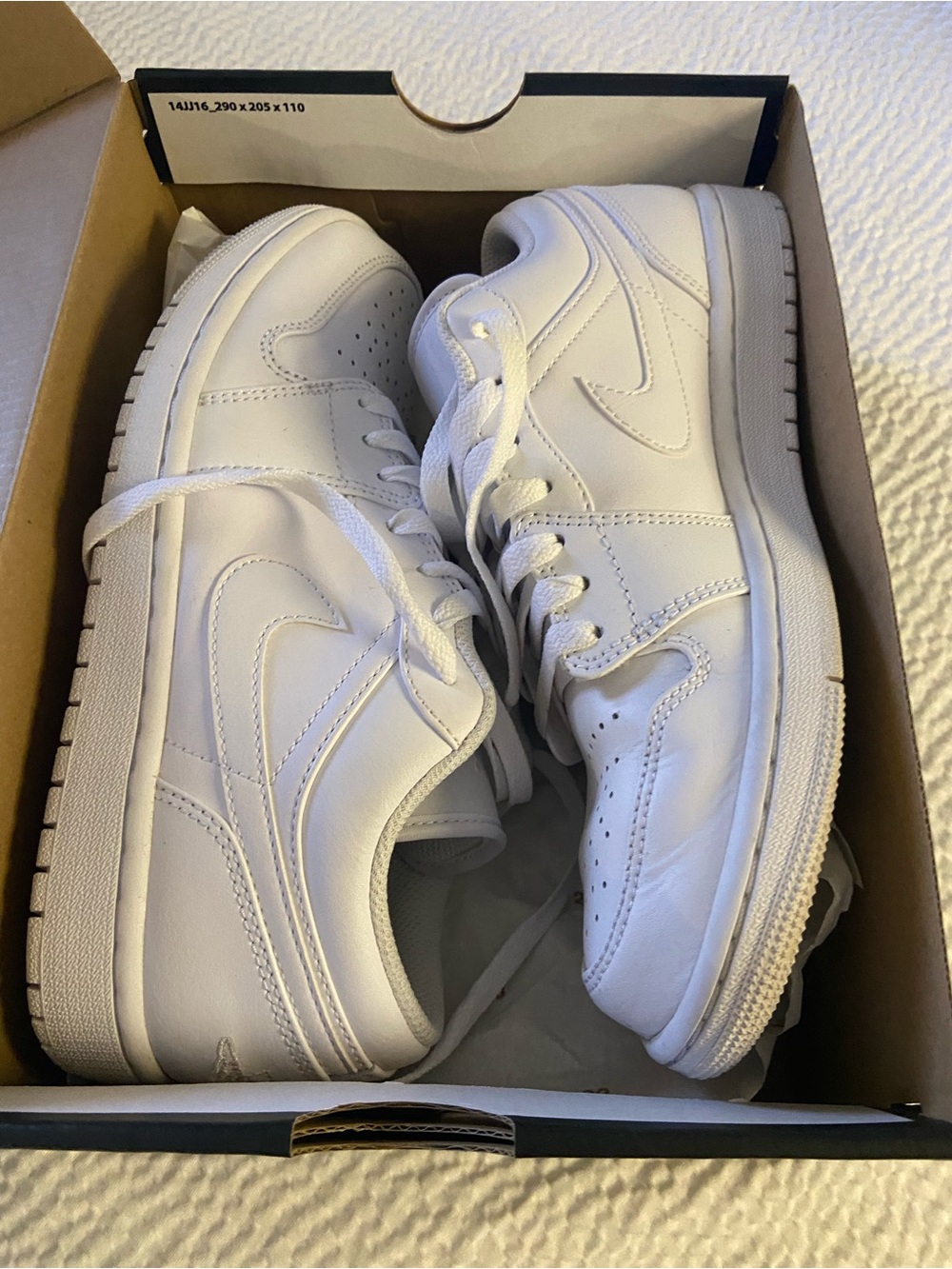 Air Jordan Retro 1 Low Men’s 'Triple White' Size 8 (553558-136)